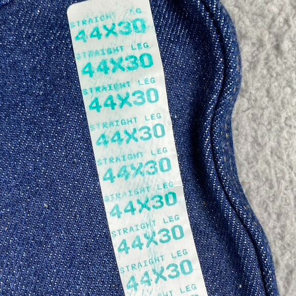 VTG Rustler 87621 Straight Leg Jeans Men's 44x30 Blue Workwear Rugged New - Picture 11 of 11